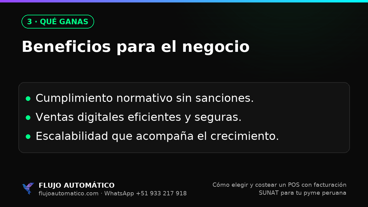 Qué ganas: Beneficios para el negocio