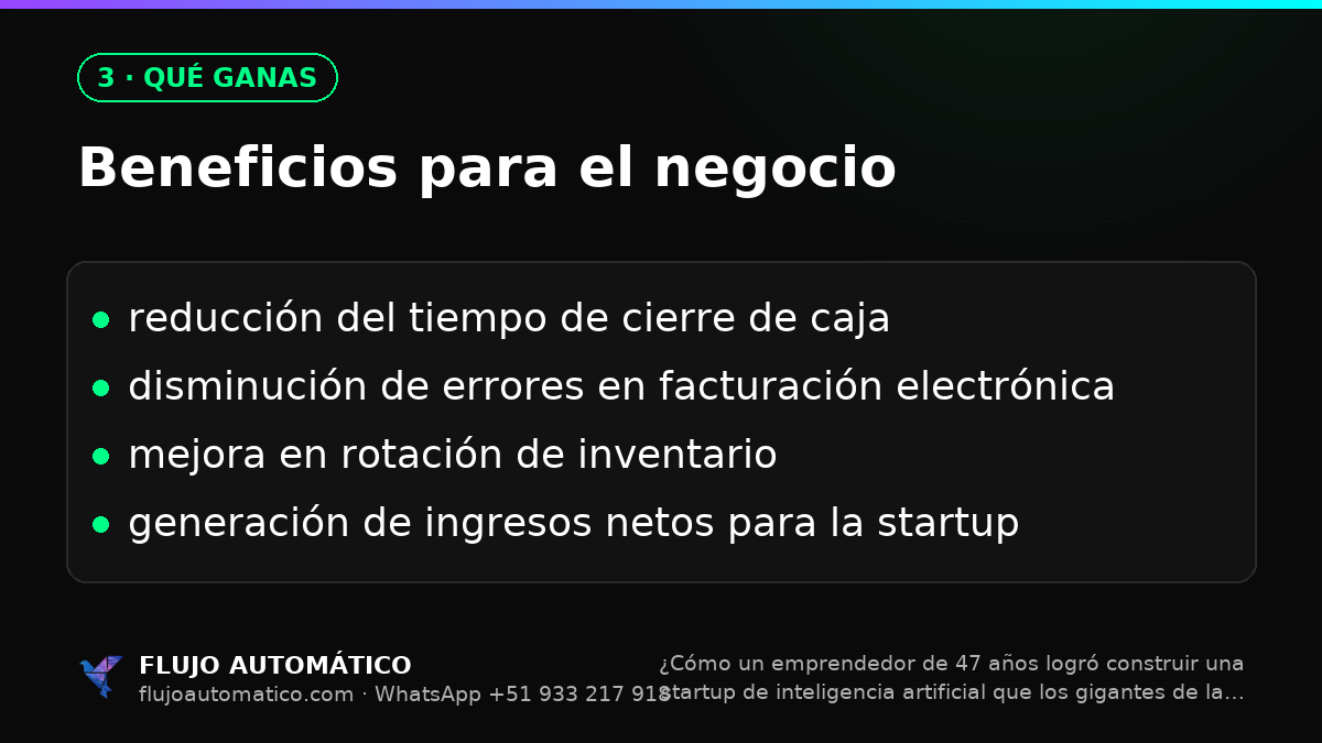 Qué ganas: Beneficios para el negocio
