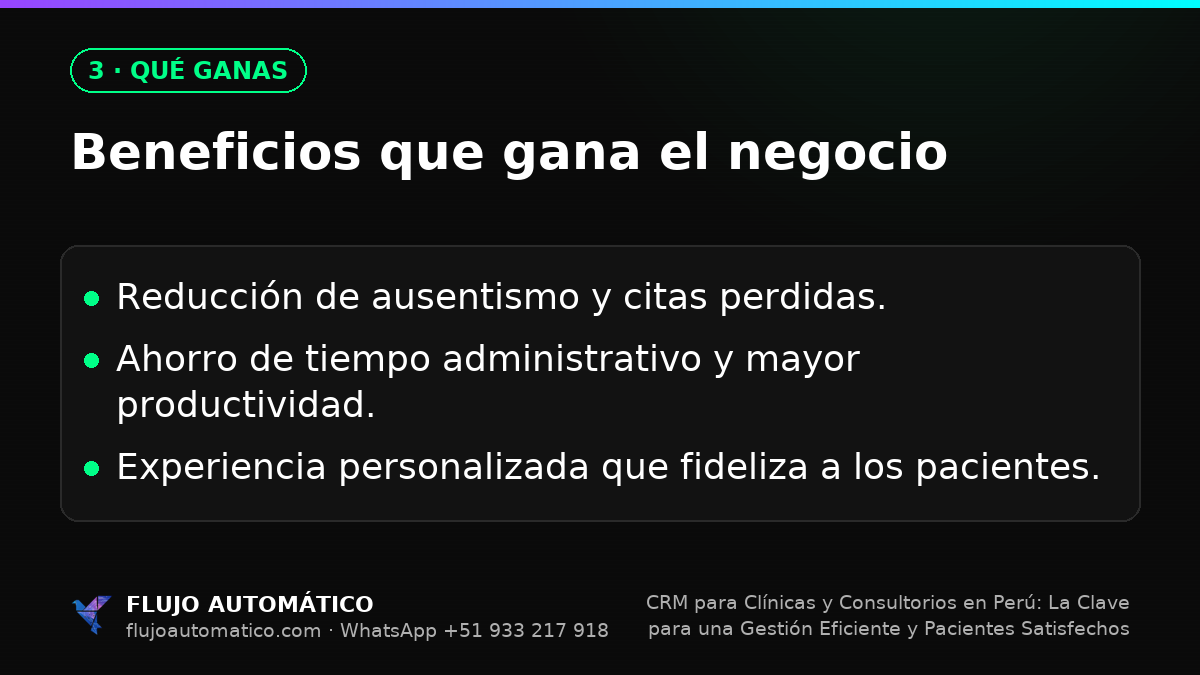 Qué ganas: Beneficios que gana el negocio