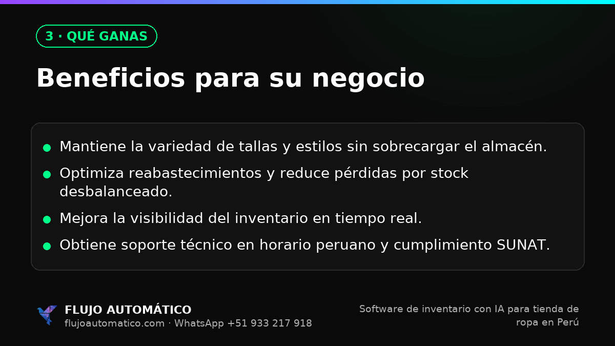 Qué ganas: Beneficios para su negocio